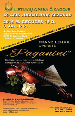 Soprano Nida Grigalaviciute will in Paganini